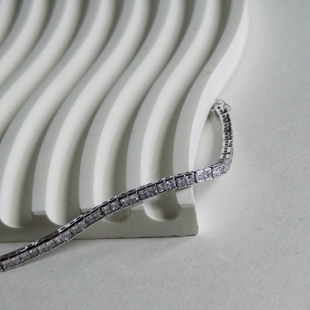 Princess Cut Tennis Bracelet