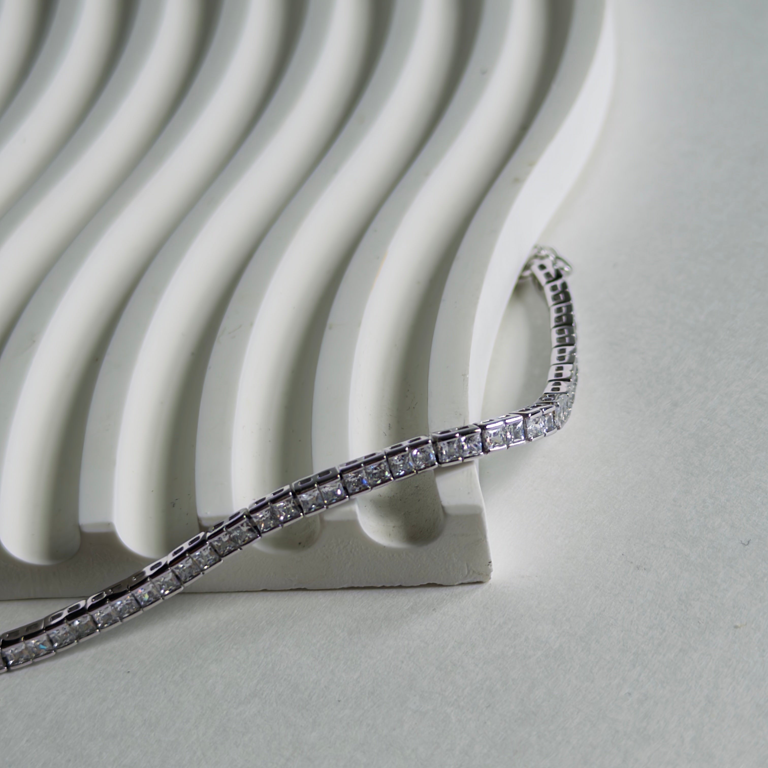 Princess Cut Tennis Bracelet
