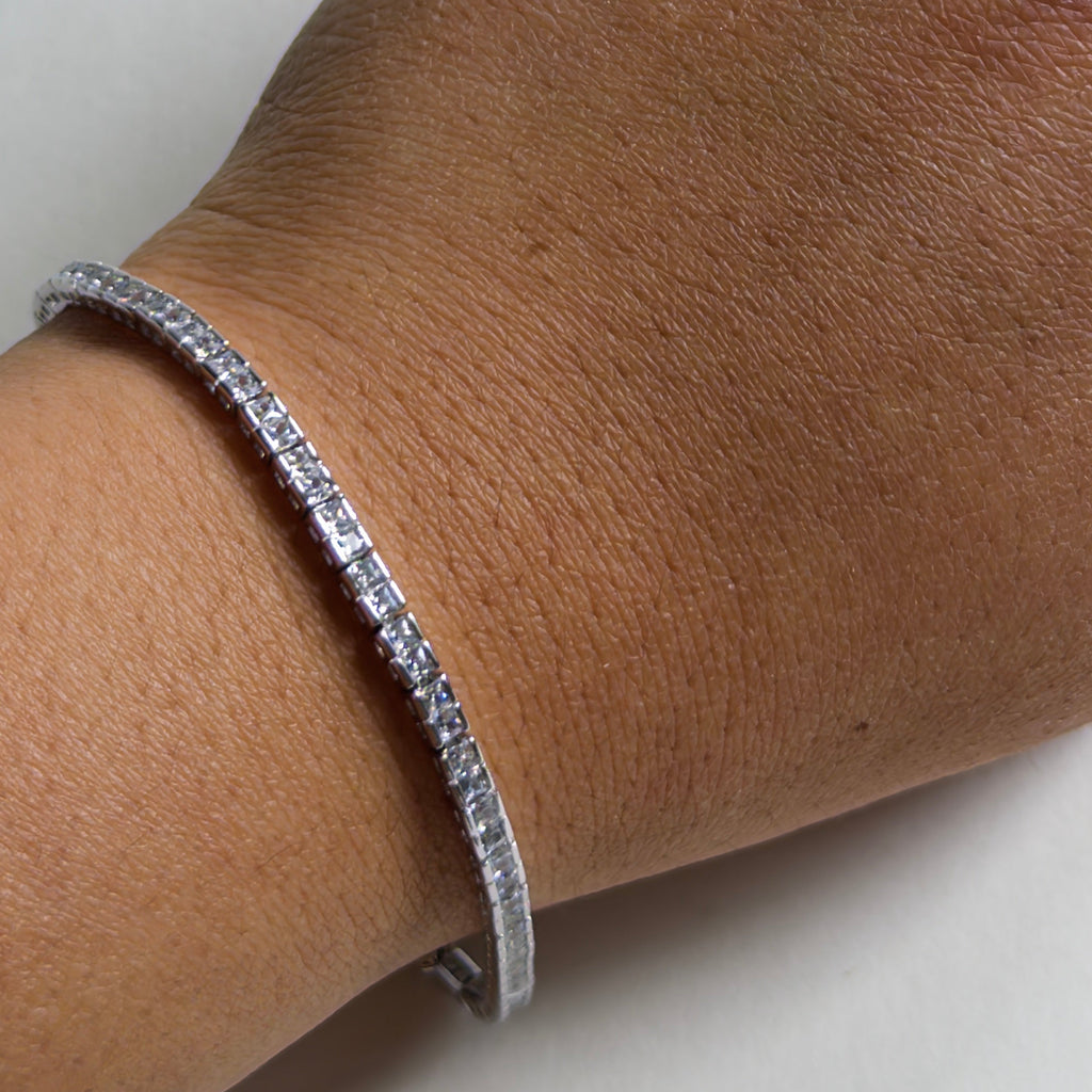 Princess Cut Tennis Bracelet