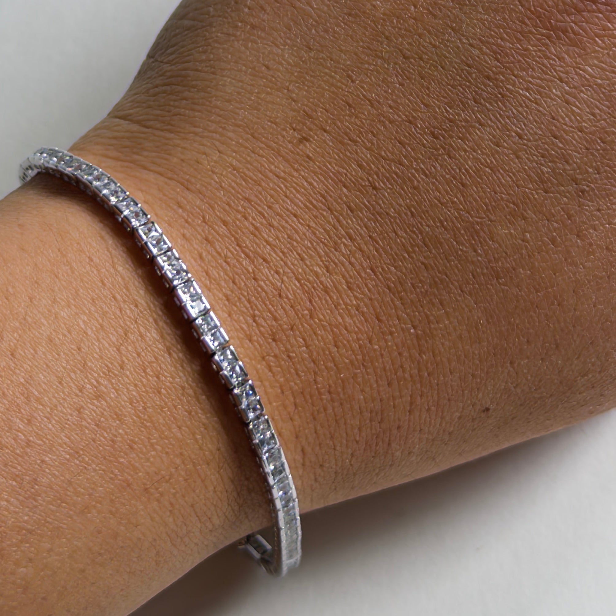 Princess Cut Tennis Bracelet
