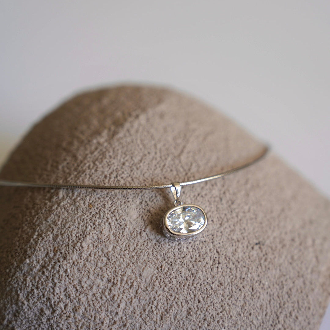 Poppy Bezel Choker Necklace