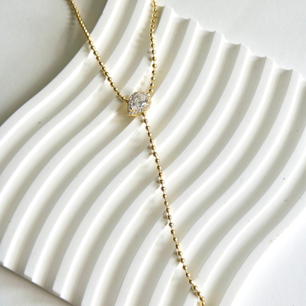 Iris Lariat Necklace