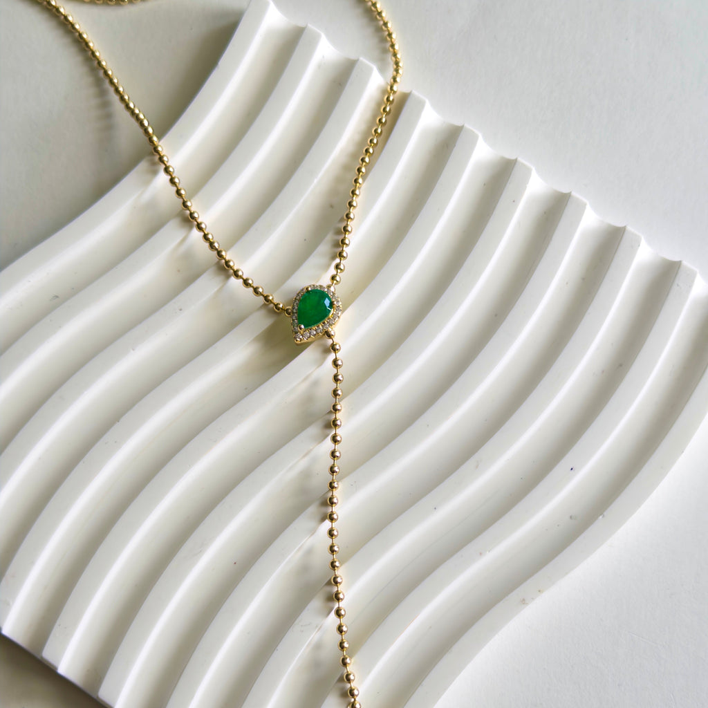 Iris Lariat Necklace