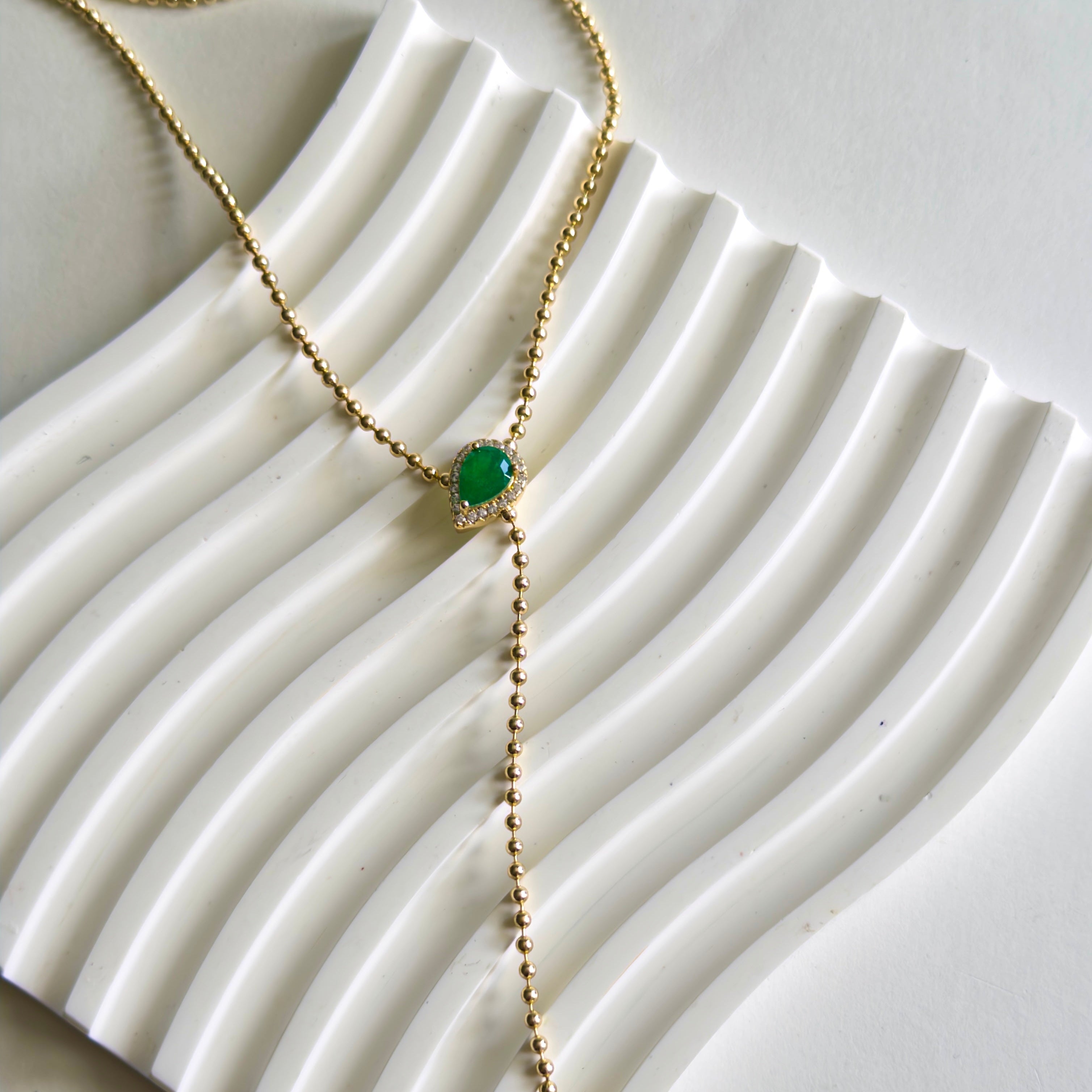 Iris Lariat Necklace