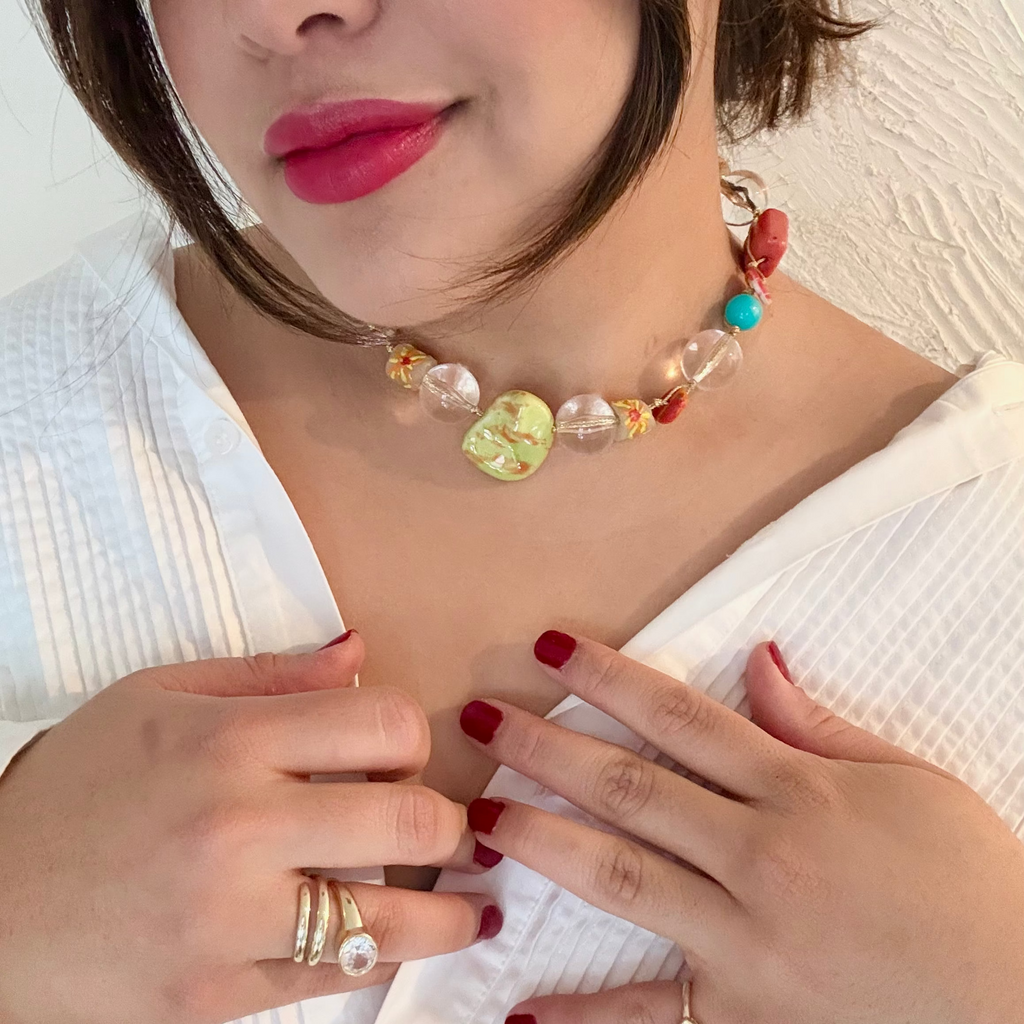 Clavellina Handmade Statement Necklace